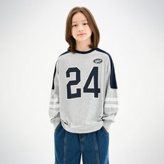 Jelistudio 寬鬆版撞色橄欖球T恤