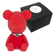 L'ATTIQUE J 徽章熊車用芳香劑 賓利紅 + 花園甜豆 5ml 補充瓶組合, 1個