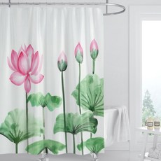 카리스 분위기 디자인 파티션 샤워커튼 A07 180 x 200 cm, 1개