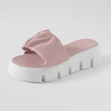 착한구두 여성용 츄츄 셔링 플랫폼 슬리퍼