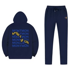 Montimon 男士黃條拉鍊直筒上下套裝 TUD_0017