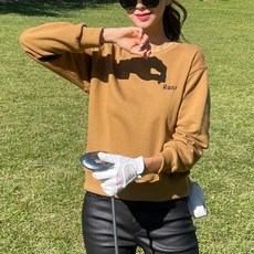 FASHIONFULL 女式 GOLF F 圓形字母運動衫 28819