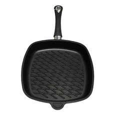 單柄方形鑄造斜紋煎烤盤, 28厘米, 1個