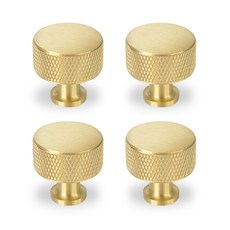 EASYWAY 1孔歐風金色家具把手, 4個