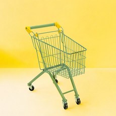 캐스비 플레이 어린이 쇼핑 카트, 올리브, 1개