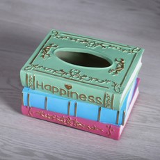 인테리어 빈티지 북 티슈케이스 YT-RC131, 그린