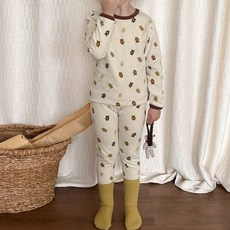 EYOUMONG 女童 Oruby 學生款長袖長褲內搭居家服套組