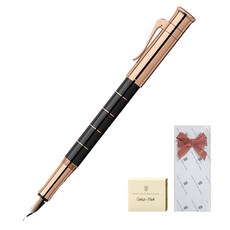 GRAF VON FABER-CASTELL fon Faber Castel經典Anelo鋼筆 +墨盒禮品套組, 玫瑰金, F
