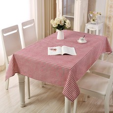Market Plan 北歐風格紋桌巾, 紅色, 4人(110 x 170cm), 1個