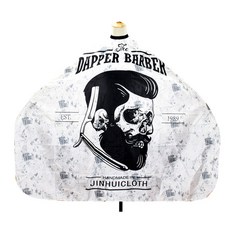 Alida 理髮廳剪髮圍布 美容染髮袍, 白色理髮師, 1個