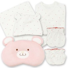 babybear 嬰幼兒星星蝴蝶衣 + 防抓手套 + 防抓腳套 + 新生兒帽 + 小熊塑型枕組合