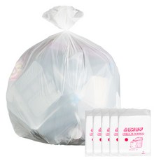 anidoll 塑膠垃圾袋 白色, 40L, 100入