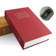 스토리빙 비밀 미니 책 금고 대형, 레드