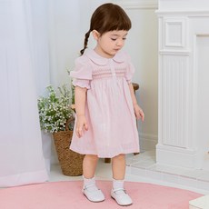 Tartine et Chocolat 女童用 GJ Fury 縮褶連身裙