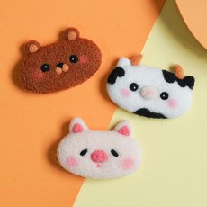 All-rounder髮夾胸針毛氈材料包 A, 1個, 混合色