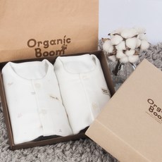 Organic Boom 嬰幼兒馬年四季雙面內衣上下2件組 + 購物袋