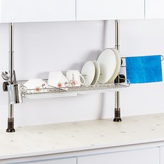 Dadaliving 頂天立地單層餐具瀝水架, 混色