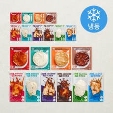 육식토끼 소스 닭가슴살 100g x 6종 x 3개입 + 스테이크 80g x 4종 x 3개입 세트 (냉동), 1세트