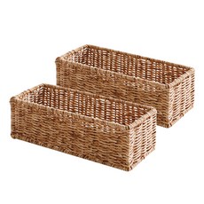 네이쳐리빙 데이지가든 내츄럴 라탄 바구니, 2개