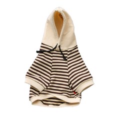 LIVING DUO Babam條紋寵物日常服, 棕色