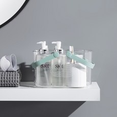 Futurolab 透明塑膠彩色手把沐浴籃, 薄荷綠