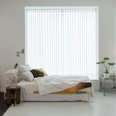 Nuguna 私密厚實雪紡記憶蝴蝶摺窗簾 2件組, 白色