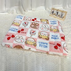 데이소이 고양이 두툼 큐티 포근 쿠션, 01 딸기 우유, 1개