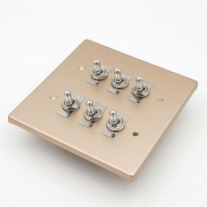 Bono雙開關金色 2個用 6孔, 1個