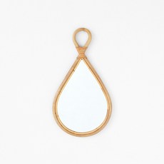 MARKET B PASAR 藤編鏡子 35 x 70 x 2.5 cm CR7289, 單一顏色