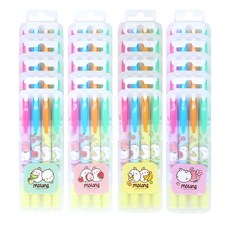 MOLANG Popcorn Fancy Lee 雙熒光筆套組 4 x 20p, 隨機發貨, 1套