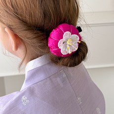 chenny bongbong 女童月亮片韓服配飾髮夾