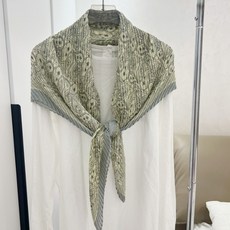 알로데 에센셜 헤링본 숄 페이크 가디건