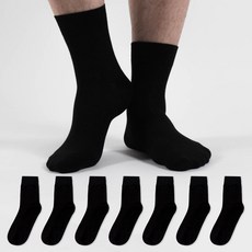 Synersix男款細羅紋中筒襪 7雙組