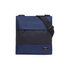 男款簡約側背包 MB020, 藍色