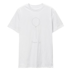 언탭트 남녀공용 통기성 벌룬 베이직 반팔 오버핏 티셔츠