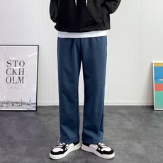 콘피아르 남성용 세미 와이드 사이드 라인 허리 밴딩 트레이닝 팬츠 TC9516