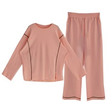 GLAM GONGGAM 女款蜜桃絨兩件式睡衣套裝