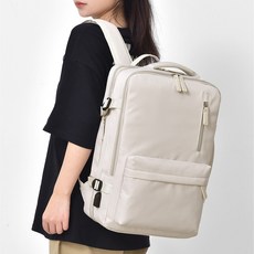 Elsso 旅行用 可擴充 商務出差用 大容量 筆電 上班族 大學生 登山 露營 後揹包, 白色