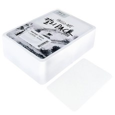 paperculture 手寫字體壓紋明信片 500枚 1 Snow White, 白色 + 黑色