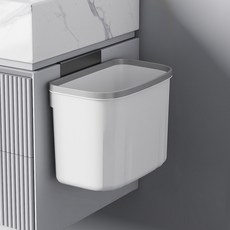 PEONIST 無孔壁掛式多用途垃圾桶, 白色