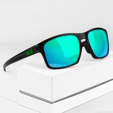 가빈 스타일호른 경량 편광 스포츠 선글라스 G112, C004 블랙 그린미러렌즈(선글라스), 랜덤발송(실리콘링), 1개