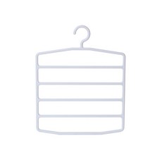 Franconde簡約防滑裙子衣架褲子衣架 白色 ONE SIZE, 白色的, 1個