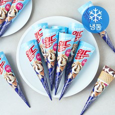 롯데웰푸드 월드콘 바닐라 저당 콘 (냉동), 24개, 1개입, 160ml