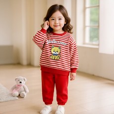 KIDSCOMO 兒童刷毛Roro上下衣套裝