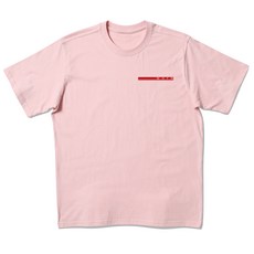 와이엔 남성용 통기성 레드스퀘어 반팔 티셔츠 E04BRD_WBX10183