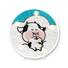 KMLI 3D 軟萌情境燈 鑽石畫製作材料包 14.7 x 14.7 cm, 雲朵床軟萌, 1套