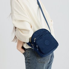 ADDEDIT Ivy 旅行用迷你斜背包, 深藍色