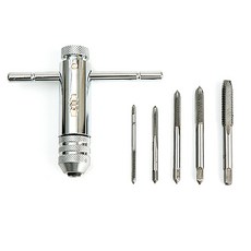 ZioBiz 自動絲攻扳手 + 手動絲攻 6件組, 1套