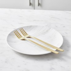 리온주방 스텐 티타늄 롱 디저트 티포크, 2개