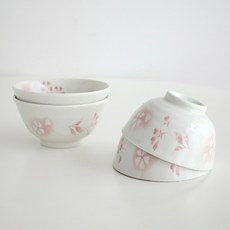 Loco Living 日本櫻花空中款待套組, 小碗 2個+大碗 2個, 粉色